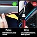 USB EL Wire, 9ft EL Neon Wire Red DC 5V Neon Lights Sewable Electroluminescent Wire/El Wire for Car Interior Automotive Décor with 6mm Sewing Edge