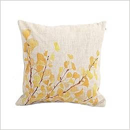 yellow flower cushions