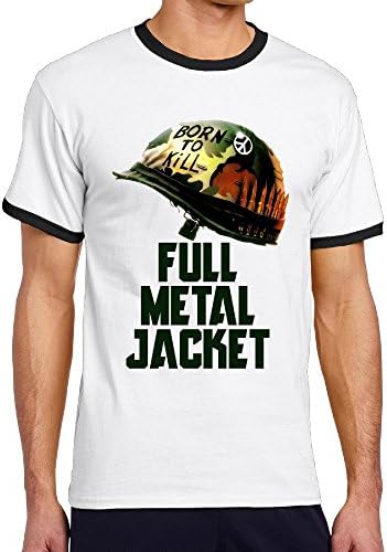 Mens Full Metal Jacket Vietnam War Film Joker Contrast Colort T-Shirts