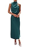 PRETTYGARDEN Women's 2025 Summer Satin Dress