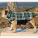 Kuoser Waterproof Dog Coat, Reversible Dog Jacket for Large Dogs, Adjustable Durable Doggie Winter Coat for Groowing Puppies Warm Puppy Cold Weather Apparel, Green L