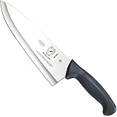 Mercer Culinary M18000 Millennia Black Handle, 8-Inch Wide Hollow Ground, Chef's Knife