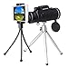 Monocular Telescope by MonoSee | Telescope for Phone, Binocular Scope - Ideal for Hiking, Night Vision, Site Seeing, Camping, Sports, Wildlife, Waterproof, Free Phone Attachment & 2 Tripods. 12x50