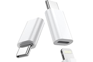 Fidioto for Lightning Female to USB C Male Adapter, for Lighting to USB C Adapter Charging for iPhone 15/15 Pro/15 Pro Max/15 Plus,iPad Air, Samsung, Support Data Transfer and Charging(2Pack)