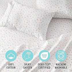 MARTHA STEWART 100% Cotton King Sheet Set - 4