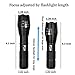 Flashlights Led Rechargeable, Max 900 Lumen, 5 Lighting Modes, Length and Focus Adjustable, Led Torch Light with 2 Rechargeable Batteries and Charger by BOYON