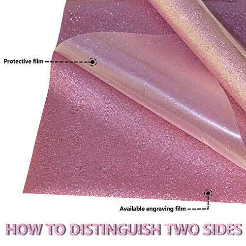 Glitter Pink Vinyl Roll HTV Reflective Heat Transfer Vinyl HTV Vinyl