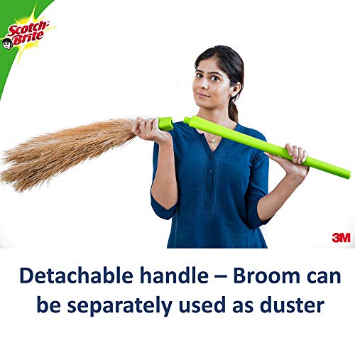Scotch-Brite No-Dust Broom, Long handle, Easy floor cleaning (Multi-use) 3 Scotch-Brite No-Dust Broom, Long handle, Easy floor cleaning (Multi-use) - Image 3