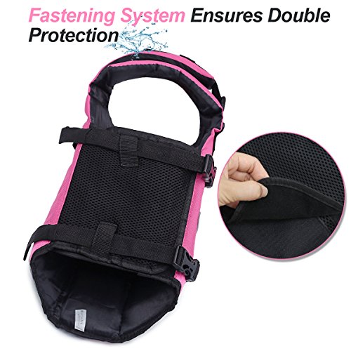 Vivaglory Ripstop Dog Life Vest, Reflective & Adjustable Life Jacket