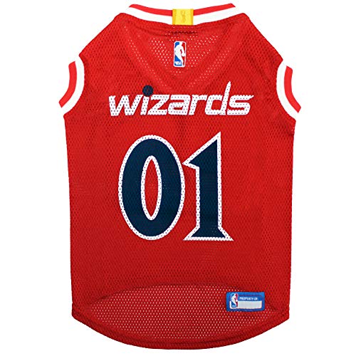 NBA WASHINGTON WIZARDS DOG Jersey, Medium - Tank Top Basketball Pet Jersey