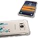 Galaxy S8 Active Case,Samsung Galaxy S8 Active Case with Flower,LUOLNH Slim Shockproof Clear Floral Pattern Soft Flexible TPU Back Cover for Samsung Galaxy S8 Active (Cactus flower)