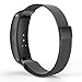 Samsung Gear Fit2 / Gear Fit2 Pro Watch Band, MoKo Milanese Loop Stainless Steel Mesh Bracelet Smart Watch Strap + Connector for Samsung Gear Fit 2 SM-R360 / Gear Fit 2 Pro Smart Watch, BLACK