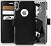 LUPA Legacy Compatible with iPhone X Wallet Case -Slim & Lightweight, for iPhone X Flip Case with Credit Card Holder - for iPhone 10 Wallet Case for Women & Men – Black