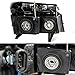 AKKON - For Chevy Colorado/Canyon Black Headlights + Parking Lights Replacement Driver + Passenger Side Pair