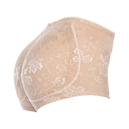 MW & P - Push Up Höschen Damen - Bodyshaper Slip (schwarz & beige) - Miderhose mit Push-up Polster - Padded Seamless Unterhos