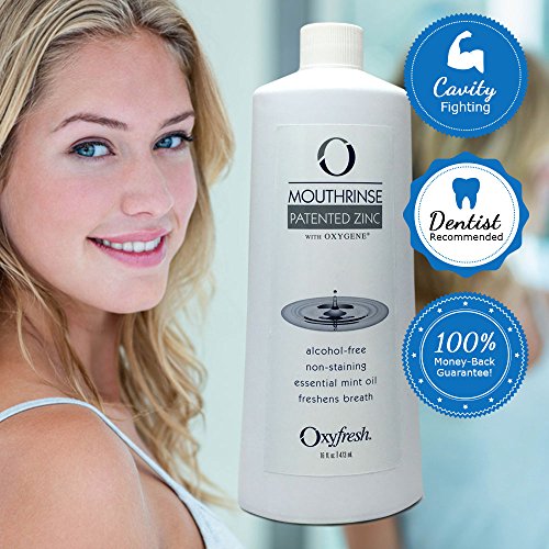 Oxyfresh Mouthwash Patented Zinc Formula with Oxygene No Artificial