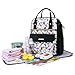 mommore Fashion Baby Diaper Backpack Travel Nappy Tote Bag Roomy Changing Backpack with Changing Pad for Baby Care, Black
