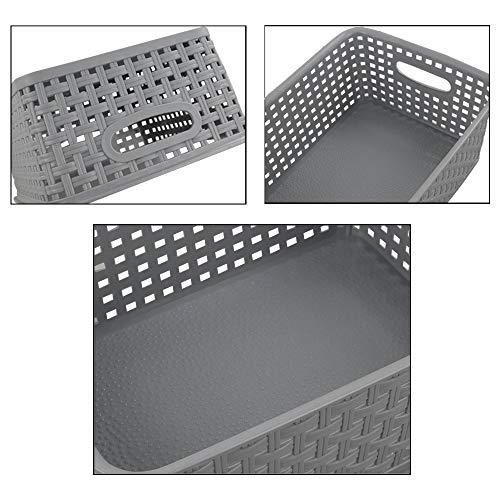 Teyyvn Plastic Storage Basket, 10.03