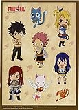 Fairy Tail Sticker: Natsu, Erza, Gray, Wendy, Happy and Carla Group Sticker Set