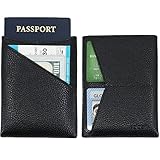 Dash Co. Passport Wallet : Minimalist RFID Sleeve for Travel Stops Electronic Pick Pocketing Works Against Identity Theft & Credit Card Data Breach (Classic Leather)