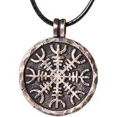 Baldur Jewelry - Ancient Aegishjalmur Helm of Awe Viking Norse Protection Necklace Pendant Amulet - Talisman Necklace Protection - Viking Jewelry Gift - Viking Protection Pendant - Protection Jewelry