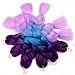 6 Pcs Ombre Braiding Hair Purple To Blue To Pink Ombre Braiding Hair Synthetic Hair Crochet Braids 100g Fiber 24inch Jumbo Braids Hair Extensions (Purple to Blue to Pink#C26)