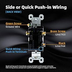ELEGRP 3 Way Toggle Light Switch, 15 Amp, 120