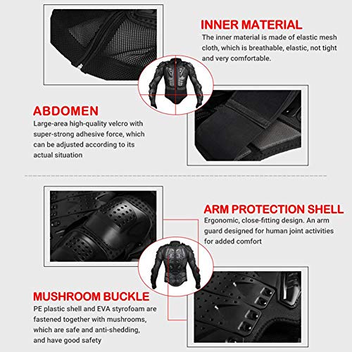 image for Volwco Motorcycle Body Protective Jacket Professional Motocross Full B