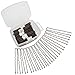 Amariver 200 Pieces Brown Bobby Pins U Shape Hair Pins Bun Hair Clips for Women and Girls with Transparent Storage Box (Brown)