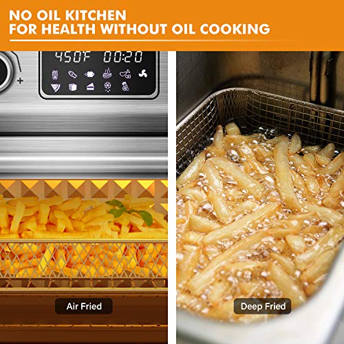 KBS 1700W Stainless Steel 10in1 Air Fryer Oven with Dehydrator