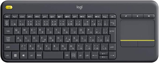 Amazon Co Jp ロジクール ワイヤレスキーボード タッチ キーボード K400pbk 国内正規品 パソコン 周辺機器