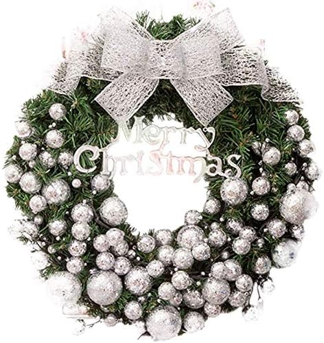 フロントドアの窓のためのクリスマスリースボールオーナメント飛散防止ボールはクリスマス