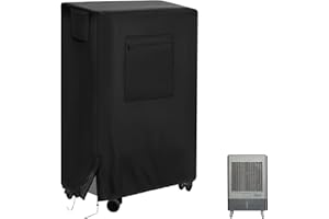 PYINLON Evaporative Cooler Cover for Hessaire MC61V/ 5300 CFM MC61M Portable Evaporative Cooler, Waterproof Swamp Cooler Cover Air Cooler Cover for Swamp Cooler/ Outdoor Air Conditioner-29 x 18 x 45 Inch