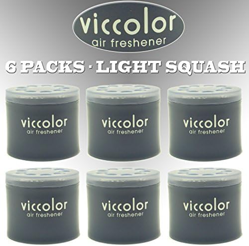 6-pack Viccolor Light Squash (Refreshing Citrus Scent) Japan Luxury Car Air Freshener