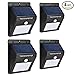 Solar Lights, Outdoor 16LED Solar Motion Light Sensor Detector, Solar Patio Lights, Weatherproof Wireless Motion Sensor Light with Auto On/Off for Patio Deck,Garden,Yard,Driveway,Street (4pack)