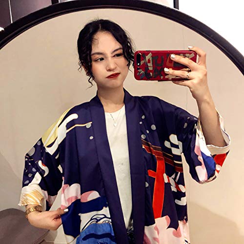 Kimonos Woman Japanese Kimono Cardigan Cosplay Shirt Blouse for Women Japanese Yukata Beach Kimono,Stylea,One Size