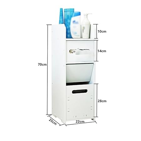 LUYIASI- Badezimmer-Regal Wc-seitliche Schränke Seitenschränke Wc-Wohnzimmer-Fußboden-Schließfächer Wasserdichte Toiletten-Sp