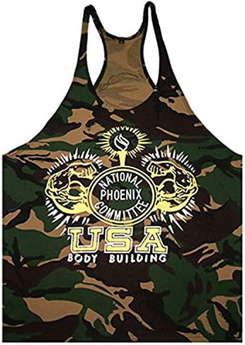Eastabile Mens Gym Tank Tops Bodybuilding Fitness Workout Vest Tanks (M, camouflage2)