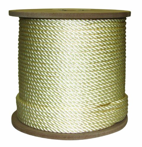 Rope King TN-38600 Twisted Nylon Rope 3/8 inch x 600 feet, White - Thumbnail 2
