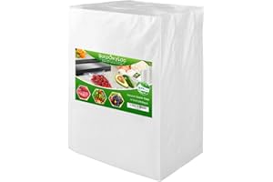 SurpOxyLoc 200 Gallon Size11 inchesx16 inches Vacuum Freezer Sealer Bags for Food,BPA Free, Heavy Duty Commercial Grade,Sous 
