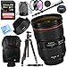 Canon EF 24-70mm f/2.8L II USM L-Series Standard Zoom Lens Bundle with Vanguard Tripod, 64GB Memory Card, Monopod, Backpack and Accessories (4 Items)