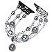 TOMAZON Bracelet Band Compatible for Apple Watch 42mm 44mm 45mm Series SE 7 6 5 4 3 2 1, Fashion Handmade Elastic Stretch Pearl Beads iWatch Wristbands for Women, Grey