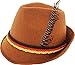 German Alpine Bavarian Oktoberfest Costume Hat with Feather