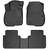Husky Liners Weatherbeater Floor Mats | Fits 2017-2022 Honda CR-V (Includes Hybrid Model) | Front & 2nd Row, 3-pc Black - 99401