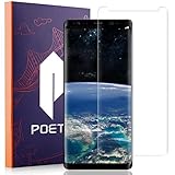 Galaxy Note 8 Screen Protector, Poetic [Full Coverage][HD Clear][Case Friendly][Anti-Fingerprint] Premium Edge-to-Edge Tempered Glass Screen Protector for Samsung Galaxy Note 8 (Clear)