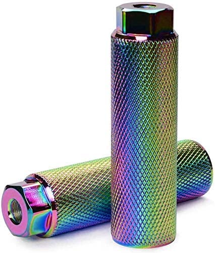 ZONSUSE 2PCS Bike Foot Pegs Aluminum Alloy Anti-Skid Lead Bicycle Foot Rest Stunt Pegs, BMX Anti-slip Rear Feet Pedals for BMX Stunt Pegs, Mountain Bikes Passengers Cycling Accessories (Multicolour)