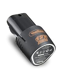 VonHaus - Juego de llaves de carraca eléctricas inalámbricas con batería de iones de litio de 12 V y kit de cargador de 1 4"