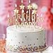 pinkblume Gold Happy Birthday Star Candle Cake Toppers Metallic Happy Birthday Letters Cake Candles for Kids Birthday Party Decorations Adults Birthday Party Supplies Clearance