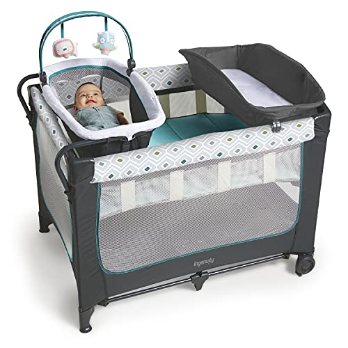 Ingenuity Smart and Simple Portable Playard with Changing Table, Play