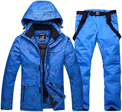 Fashion Men and Women Lover Snowsuit Winter Warm High Windproof Waterproof Hoods Snowboard Jacket and Pants Set